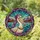 Majestic Pelican Purple Turban Stained Glass Tiffany Mosaic Jewel Tone Landscape Art Stained Glass Suncatcher - 1
