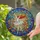 Ballerina Dancing Butterfly Stained Glass Art - Detailed Mosaic Geometric Glowing Pattern Stained Glass Suncatcher - 2