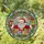 Santa Claus Christmas Presents Holly Snowflakes Stained Glass - Christmas Holiday Gift Stained Glass Suncatcher - 1