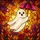 Ghost Umbrella Candy Corn Autumn Leaves Mosaic Stained Glass Fall Decor Halloween Stained Glass Suncatcher - 5