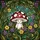 Detailed Tiffany Stained Glass Mushroom Character Forest Garden Botanical Mosaic Art Stained Glass Suncatcher - 5