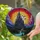 Fantasy Castle Stained Glass Sunset Sky - Mystic Forest Bat Full Moon Mountain Home Decor Stained Glass Suncatcher - 2