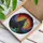 Fantasy Castle Stained Glass Sunset Sky - Mystic Forest Bat Full Moon Mountain Home Decor Stained Glass Suncatcher - 3