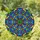Stained Glass Diamond Tessellation Mosaic - Glowing Jewel Tone Geometric Facet Pattern Stained Glass Suncatcher - 1