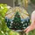 Christmas Tree Stained Glass Winter Forest Snowy Hills Sunrays Holiday Decor Stained Glass Suncatcher - 2