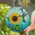 Iridescent Hummingbird Golden Sunflower Stained Glass - Tiffany Style Jewel Tone Mosaic Art Stained Glass Suncatcher - 2