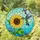 Iridescent Hummingbird Golden Sunflower Stained Glass - Tiffany Style Jewel Tone Mosaic Art Stained Glass Suncatcher - 1
