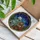 Grey Alien Bigfoot Heart Hands Stained Glass Starry Night Sky Tiffany Art Gift Stained Glass Suncatcher - 3