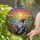Garden Gnome Stained Glass Meadow Lake Art - Tiffany Style Sunrise Sunset Window Decor Stained Glass Suncatcher - 2