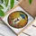 Chihuahua Dog UFO Abduction Wildflowers Stained Glass Cosmic Rays Glowing Jewel Tones Stained Glass Suncatcher - 3