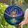 Stained Glass Mountain Lake Landscape Forest Celestial Sky Twilight Glowing Jewel Tones Stained Glass Suncatcher - 2