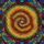 Abstract Geometric Spiral Mosaic - Tiffany Style Jewel Tone Vortex Full Frame Art Stained Glass Suncatcher - 5