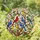 Eight Songbirds Stained Glass Art - Tiffany Jewel Tone Decor - Gnarled Tree Branches Stained Glass Suncatcher - 1
