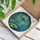 Emerald Green Dragonfly Lily Pad Pond Stained Glass Art - Tiffany Style Nature Lover Gift Stained Glass Suncatcher - 3