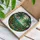 Palm Trees Tropical Landscape - Stained Glass Style with Exotic Flowers Jewel Tones Stained Glass Suncatcher - 3