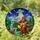 Bigfoot Alien UFO Tiffany Stained Glass - Cryptid Sci-Fi Mountain Night Sky Scene Stained Glass Suncatcher - 1