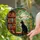 Black Cat Window Sill Bookshelf Monarch Butterfly Tiffany Glass Mosaic Arched Window Stained Glass Suncatcher - 2