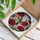 Iridescent Hummingbird Red Poppy Stained Glass Art - Tiffany Style Jewel Tone Floral Stained Glass Suncatcher - 3