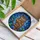 Long-Eared Owl Stained Glass Art on Gnarled Branch - Intricate Geometric Mosaic Sky Stained Glass Suncatcher - 3