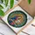 Virgin Mary Baby Jesus Stained Glass Christian Art, Golden Halos, Sunburst Mosaic Stained Glass Suncatcher - 3