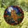 Majestic Owl Tree Branch Full Moon Stained Glass - Autumn Leaves Night Forest Decor Stained Glass Suncatcher - 1