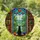 Black Cat Window Bookshelf Tiffany Glass Mosaic Jewel Tones - Intricate Interior Scene Stained Glass Suncatcher - 1