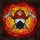 Firefighter Helmet Mask Axes Stained Glass Fiery Mosaic Art - First Responder Tribute Gift Stained Glass Suncatcher - 5