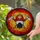 Firefighter Helmet Mask Axes Stained Glass Fiery Mosaic Art - First Responder Tribute Gift Stained Glass Suncatcher - 2