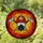 Firefighter Helmet Mask Axes Stained Glass Fiery Mosaic Art - First Responder Tribute Gift Stained Glass Suncatcher - 1