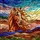 Majestic Horse Head Stained Glass Mosaic Art - Tiffany Style Jewel Tone Nature Landscape Stained Glass Suncatcher - 5