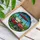 Detailed Modern Red Golf Cart Stained Glass Art - Tiffany Style Mosaic Hills Blue Sky Stained Glass Suncatcher - 3