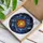 Radiant Sun Ringed Planets Galaxy Celestial Night Sky Stained Glass Tiffany Art Stained Glass Suncatcher - 3