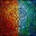 Vibrant Stained Glass Tree Branches Leaf Mosaic - Autumn Winter Hues Tiffany Style Stained Glass Suncatcher - 5