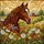 Brown Horse Head Max Stained Glass Wildflower Rural Barn Landscape Tiffany Style Stained Glass Suncatcher - 5