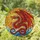 Tiffany Stained Glass Dragon Sun Ocean Mosaic - Rising, Coiled Mythical Creature Stained Glass Suncatcher - 1