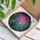 Flamingo Tropical Foliage Mosaic Sky Stained Glass Art - Jewel Tone Intricate Patterns Stained Glass Suncatcher - 3