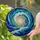 Majestic Ocean Wave Spiral Stained Glass Tiffany Style - Turbulent Sea Mosaic Decor Art Stained Glass Suncatcher - 2