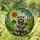 Cute Raccoon Sunflower Stained Glass Mosaic - Tiffany Jewel Tones Intricate Forest Art Stained Glass Suncatcher - 1