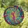 Female Golfer Silhouette Tiffany Stained Glass Mosaic Jewel Tones Golf Lover Gift Stained Glass Suncatcher - 1
