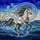 Stained Glass Galloping Horse Mosaic - Tiffany Style Equine Landscape Art Jewel Tones Stained Glass Suncatcher - 5