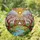 Two Owls Cherry Blossom River Stained Glass Style Sunlit Sky Jewel Tone Decor Stained Glass Suncatcher - 1