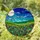 Full Moon Stained Glass Night Sky Landscape - Tiffany Style Jewel Tone Meadow Art Stained Glass Suncatcher - 1