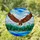 Bald Eagle Tiffany Stained Glass Snow-Capped Mountains Pine Trees Jewel Tones Stained Glass Suncatcher - 1