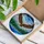 Bald Eagle Tiffany Stained Glass Snow-Capped Mountains Pine Trees Jewel Tones Stained Glass Suncatcher - 3