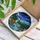 Otter Crescent Moon Stars River Wildflowers Forest Night Landscape Mosaic Stained Glass Stained Glass Suncatcher - 3