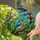 Stained Glass Singing Bird & Moon Mosaic - Intricate Tiffany Style Nature Home Decor Stained Glass Suncatcher - 2