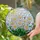 Blooming Daisy Flowers & Pink Buds Stained Glass Mosaic Sun Clouds Tiffany Style Jewel Tones Stained Glass Suncatcher - 2