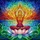 Meditative Lotus Woman Tiffany Stained Glass Mosaic - Sunset Water Sky Zen Yoga Art Stained Glass Suncatcher - 5