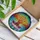 Meditative Lotus Woman Tiffany Stained Glass Mosaic - Sunset Water Sky Zen Yoga Art Stained Glass Suncatcher - 3