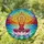 Meditative Lotus Woman Tiffany Stained Glass Mosaic - Sunset Water Sky Zen Yoga Art Stained Glass Suncatcher - 1